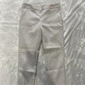 Express Striped Columnist Cropped Pant